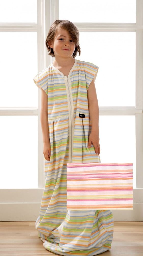 Alvi Mäxchen Light Schlafsack Bunter Streifen rosa 110cm