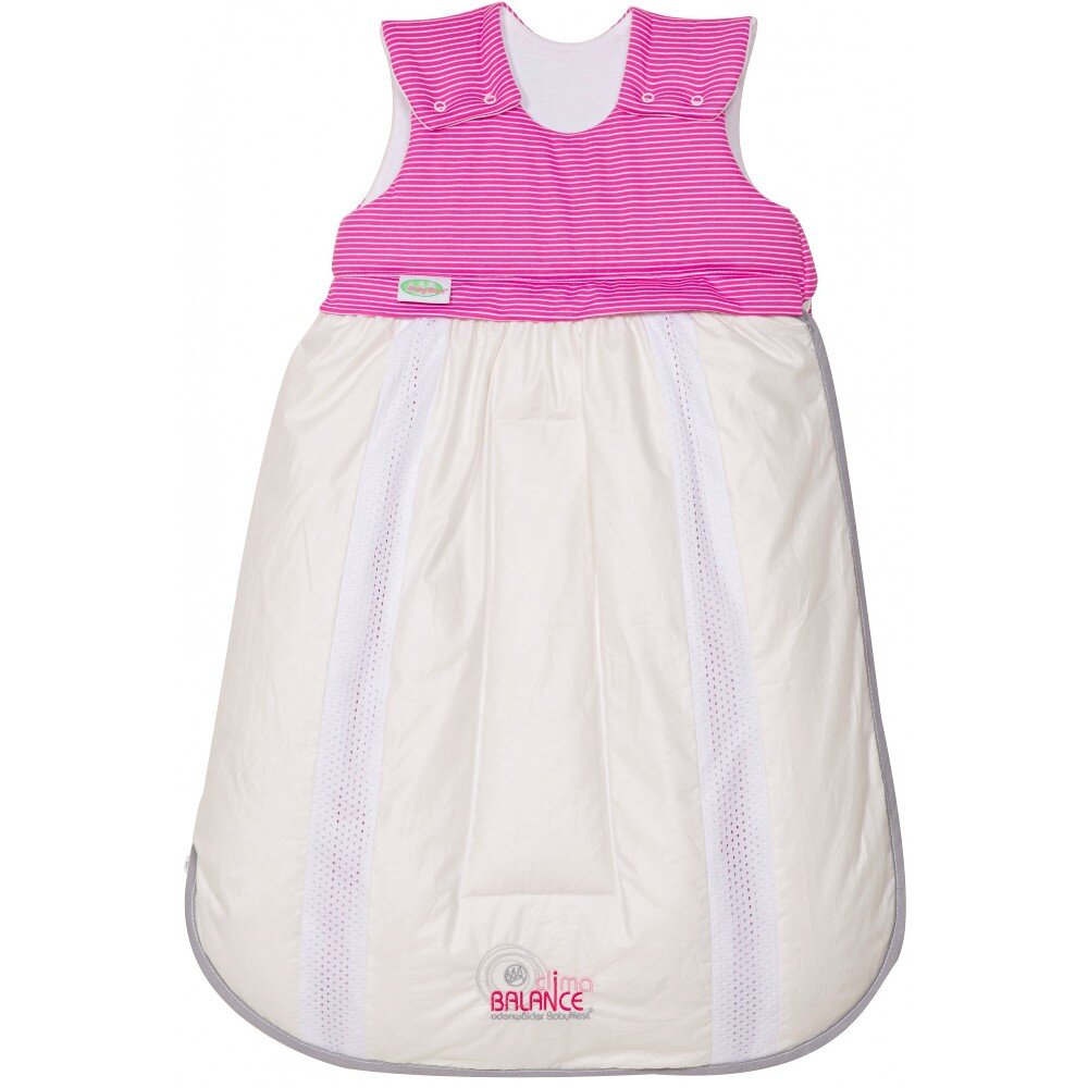 Odenwälder 1271-1973 Gr.70 Schlafsack Clima-Balance Streifen fuchsia