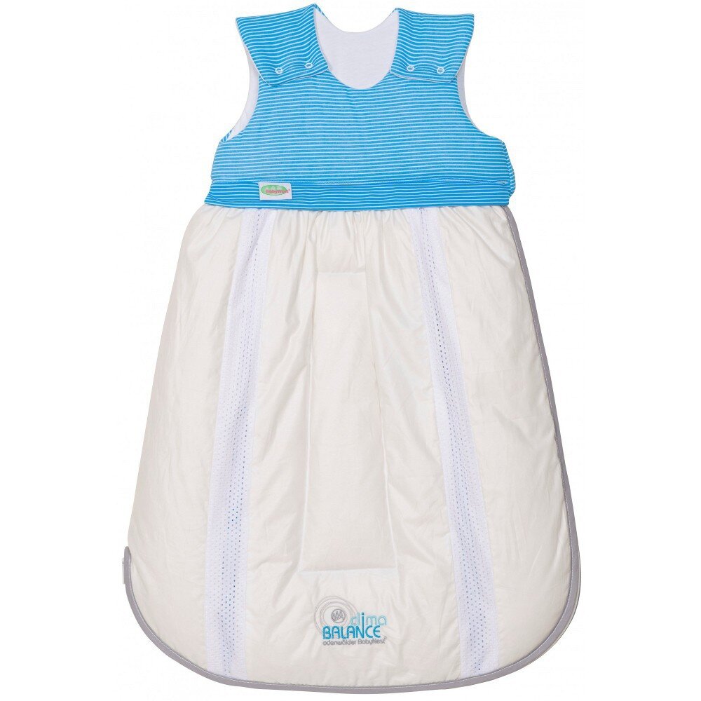 Odenwälder 1271-1972 Gr.70 Schlafsack Clima-Balance Streifen aqua