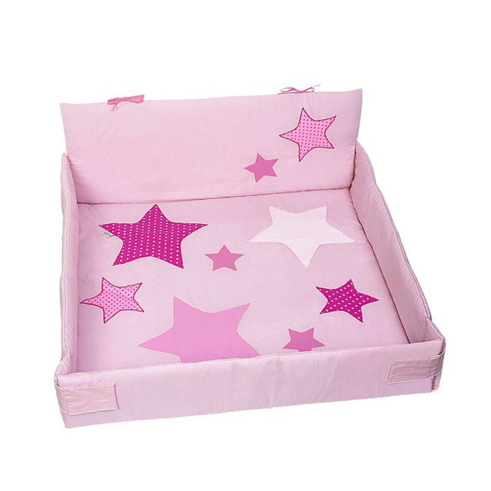 Odenwälder 8160-1664 Gr.100x100 cm Laufgittereinlage Star Karo rose