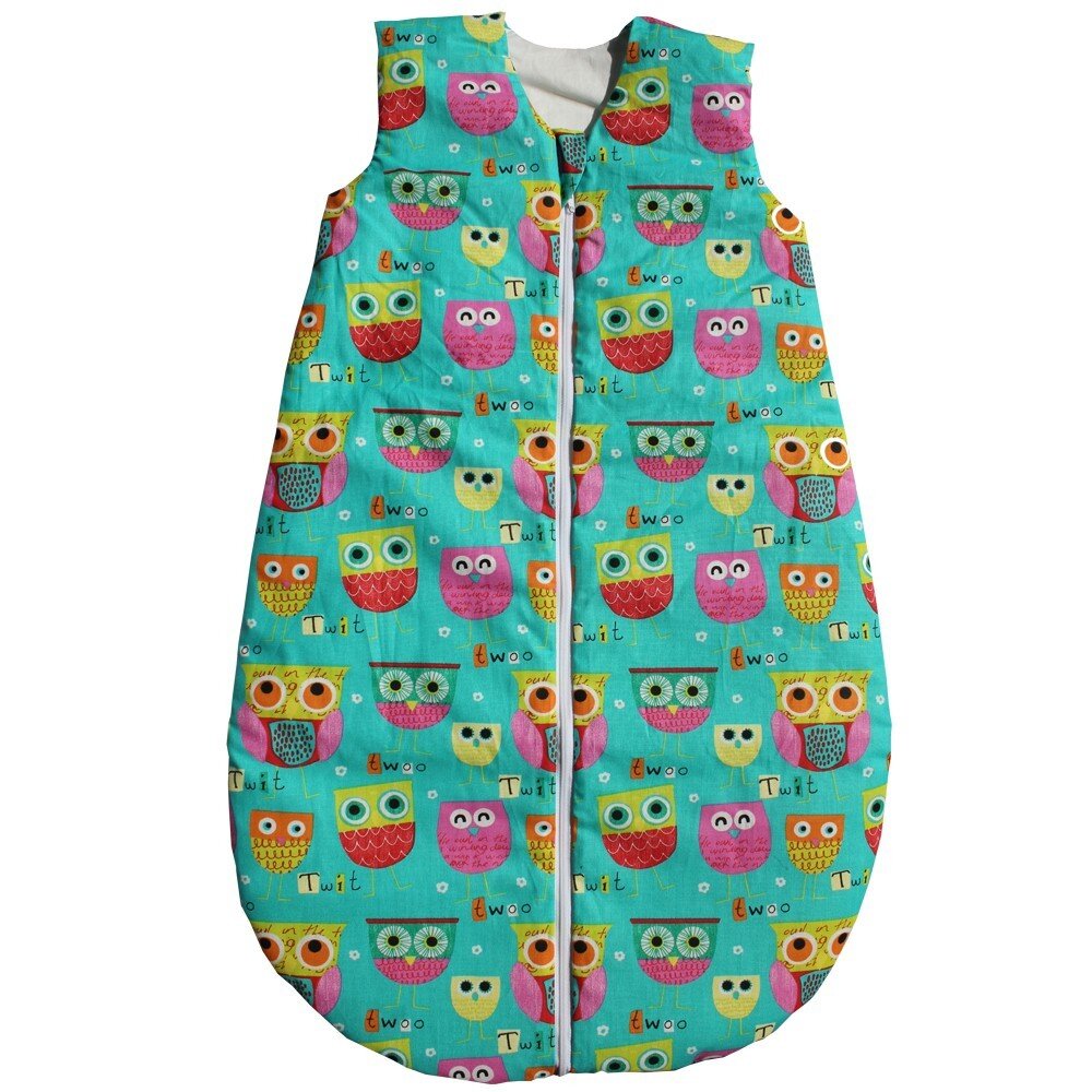 Odenwälder 1936-999 Gr. 90cm Schlafsack Basic Eule Türkis