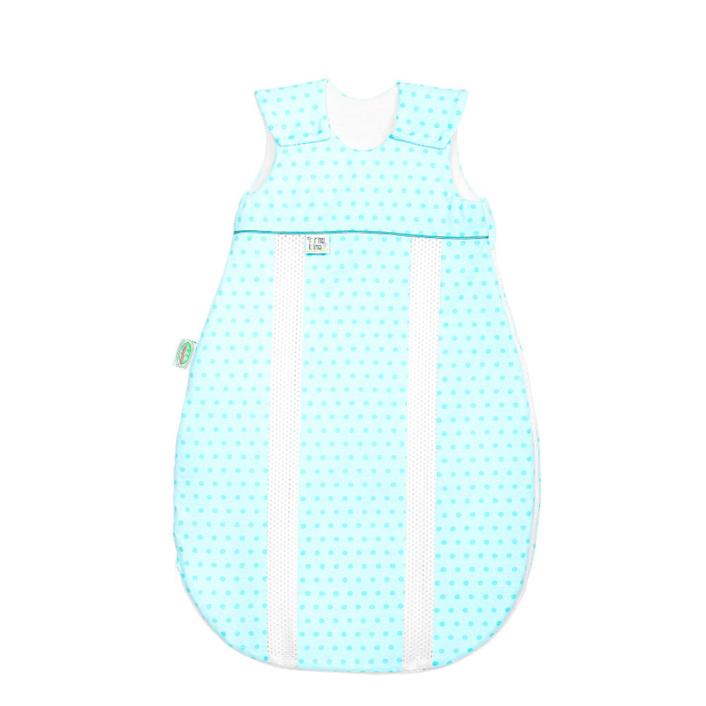 Odenwälder Jersey-Schlafsack prima klima springing dots frozen minze, Größe:70
