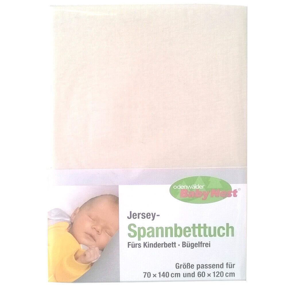 Odenwälder Spannbetttuch fürs Kinderbett weiß