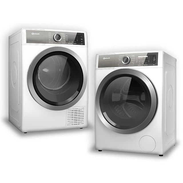 Bauknecht GentlePower Duo : Waschmaschine - B7X 89E SILENCE DE und Wärmepumpentrockner - B8 D84WB DE