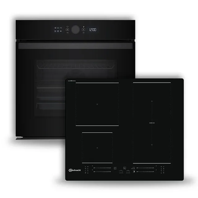 Bauknecht Einbaubackofenset Bako Clean Protect Black 2 : Backofen BBI4S8HM1SK + Kochfeld BS 6860B CPNE