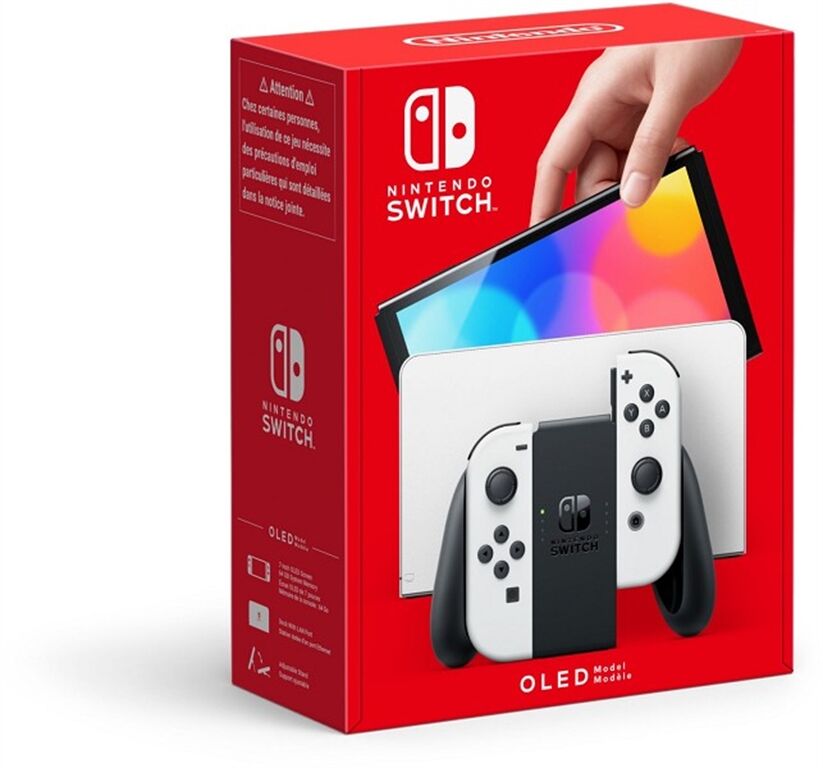Nintendo Switch Konsole (OLED-Modell) weiss (weiß)