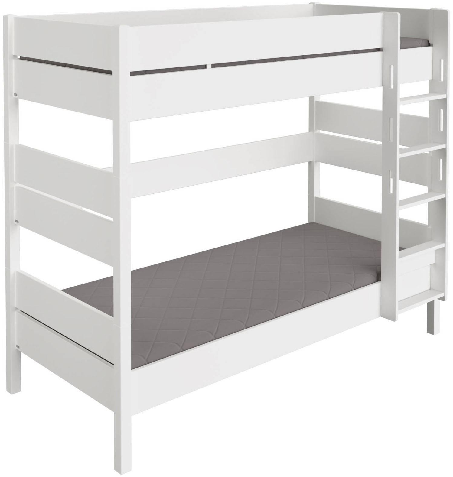 PAIDI Spielbett 'TIAGO in verschiedenen Größen und Farben, Etagenbett mit Leiter' Höhe 160 / 180 cm, 2 Liegeflächen - je 120kg Tragkr., 5 Jahre Garantie, Rausfallschutz, geprüfte Sicherheit, umbaubares Bett mit Massivholz