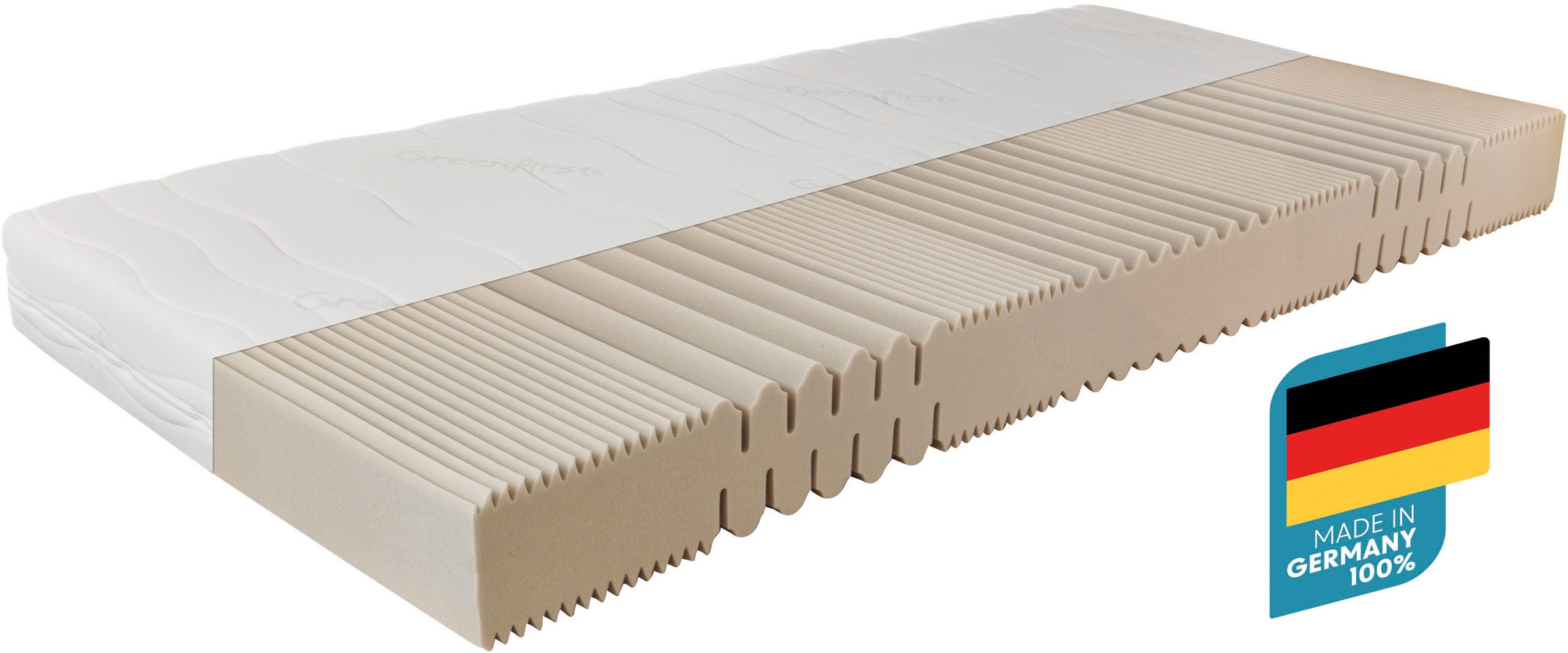Beco Komfortschaummatratze 'Matratze Active Greenfirst, Matratze in diversen Größen erhältlich' 18 cm hoch Raumgewicht: 28 kg/m³ 1 Stk. tlg. Matratze in 90x200 cm und weiteren Größen, punktelastische Matratze
