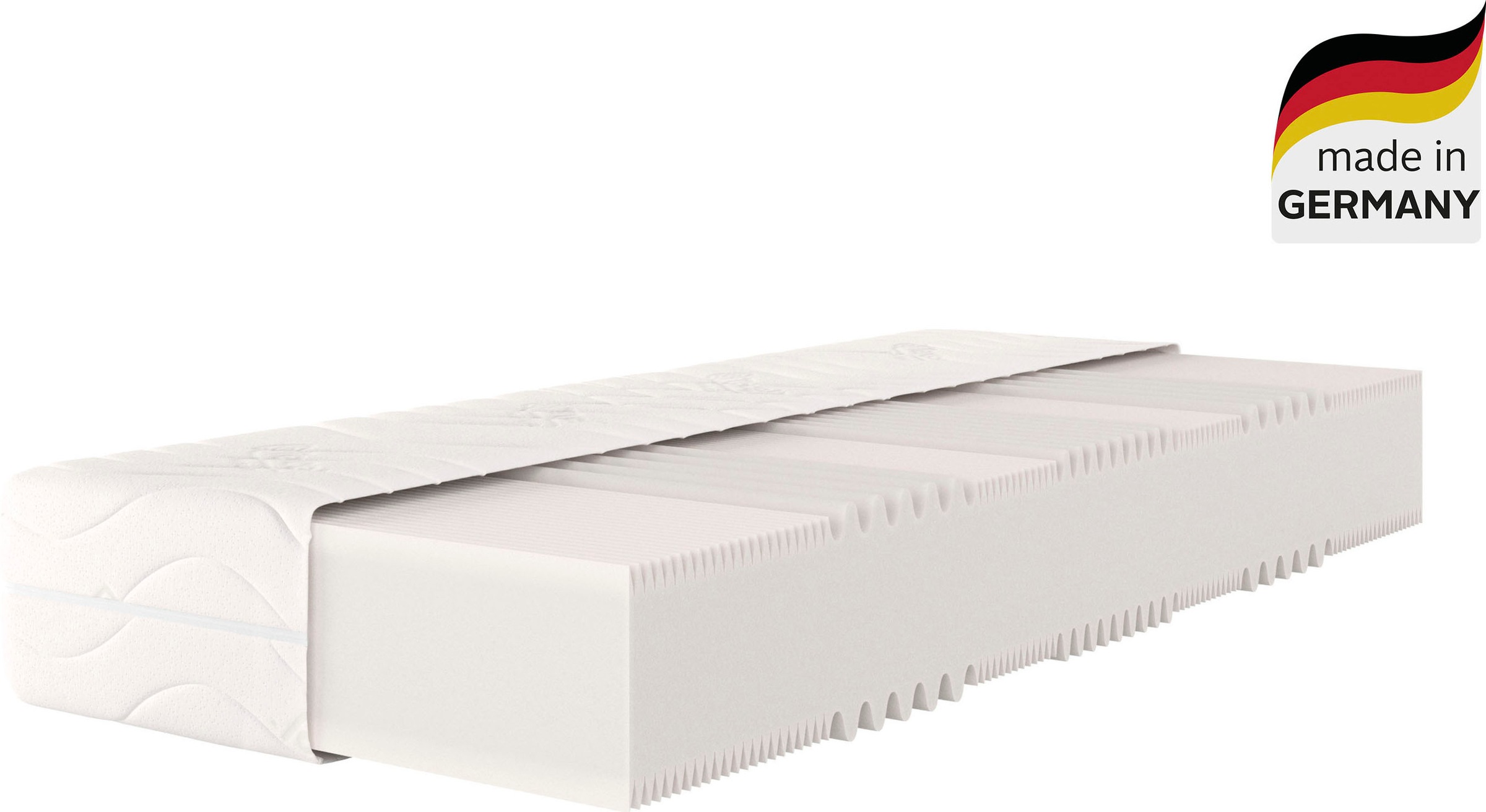 OTTO home Komfortschaummatratze 'Essentials XXL, 7 Zonen Matratze 90x200, 140x200 cm & weitere Größen' 26 cm hoch Raumgewicht: 28 kg/m³ 1 Stk. tlg. XXL Höhe, flexibler HG bis 140 kg, ergonomisch, atmungsaktiv