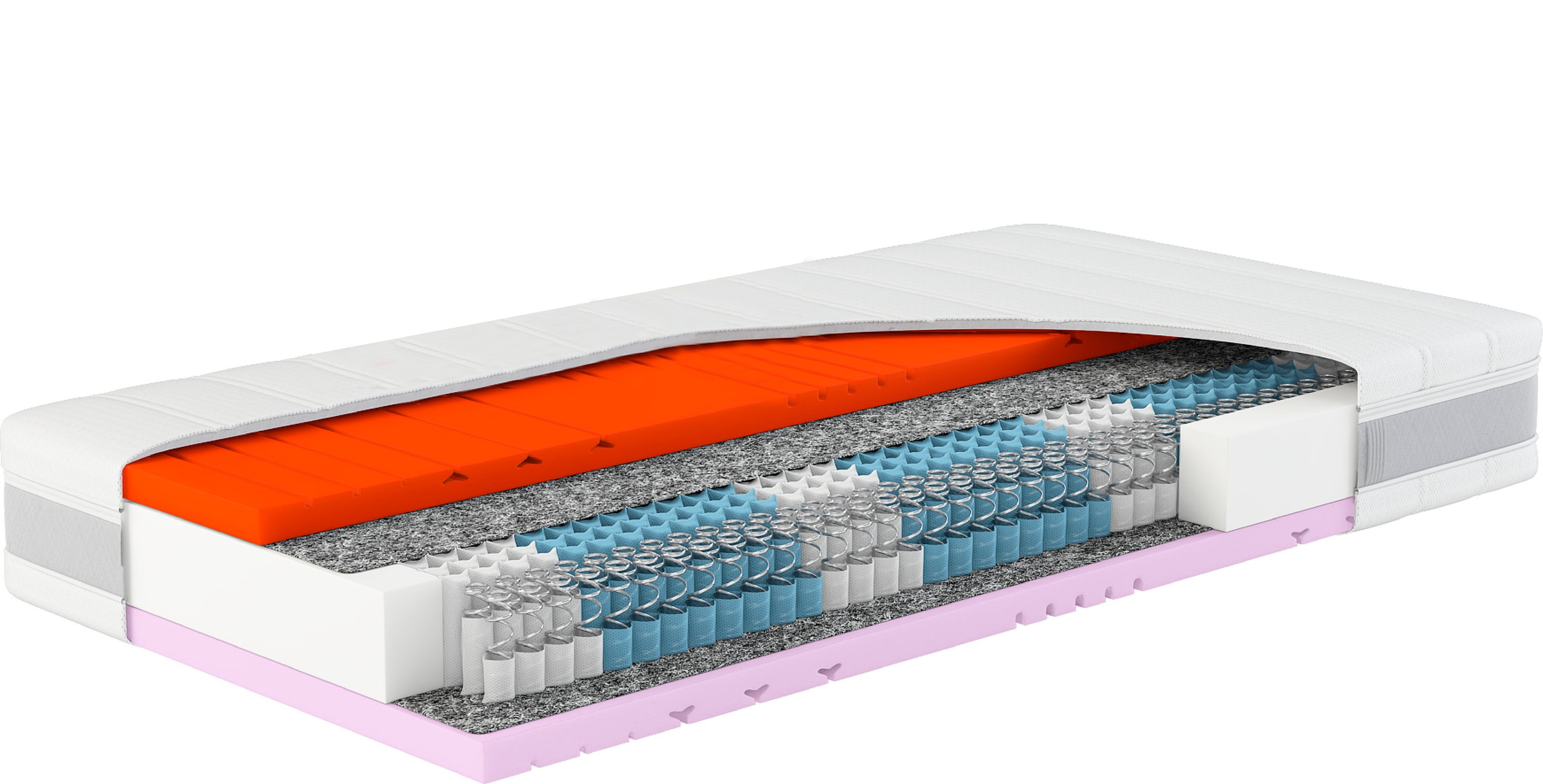 Hn8 Schlafsysteme Taschenfederkernmatratze 'Sleep Balance TFK, Wendematratze mit 2 Härtegraden' 24 cm hoch Raumgewicht: 40 kg/m³ 500 Federn 1-tlg., 1 Stk. tlg. in 90 x 200 cm und vielen weiteren Größen erhältlich
