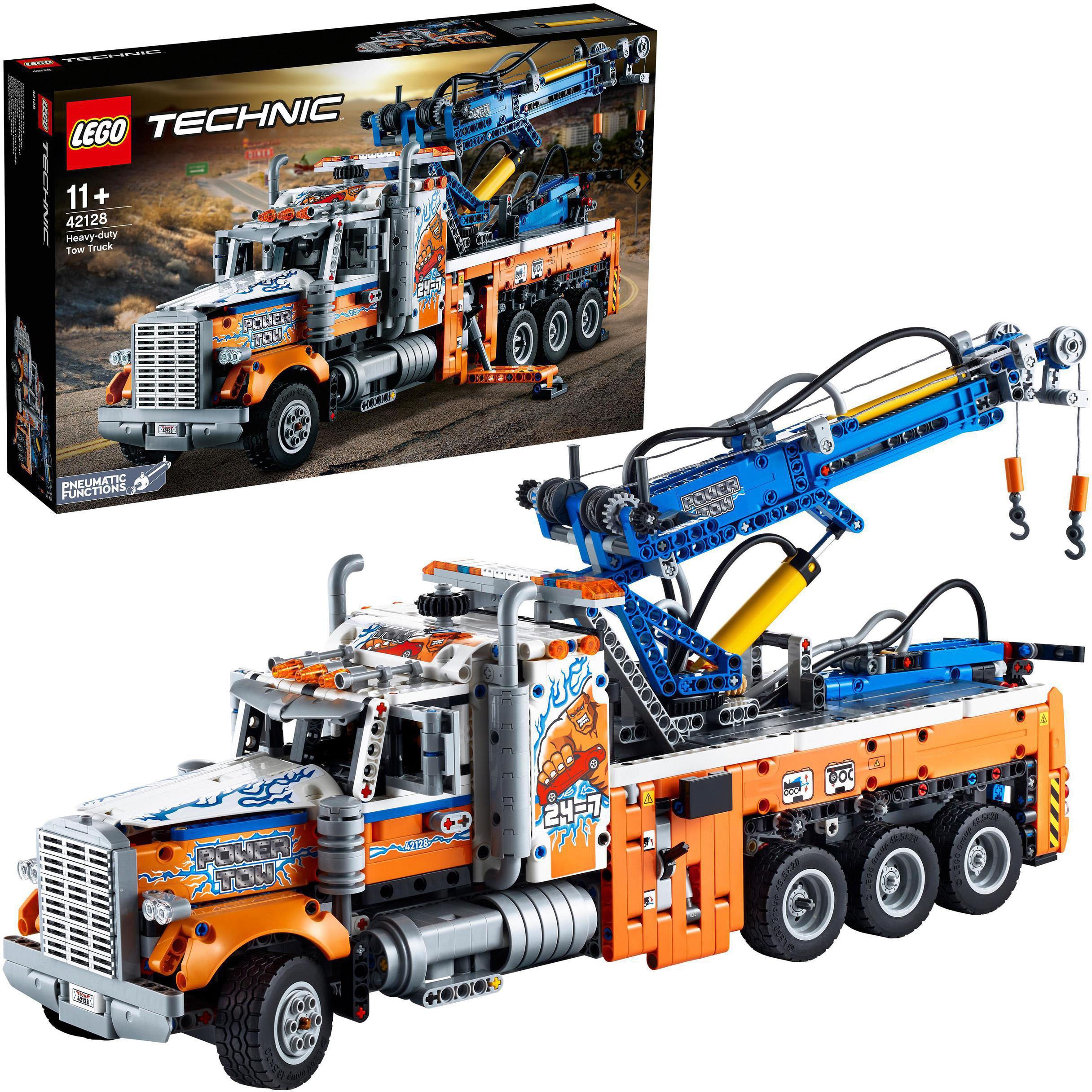 LEGO Konstruktionsspielsteine Schwerlast-Abschleppwagen (42128), LEGO Technic, (2017 St.), Made in Europe