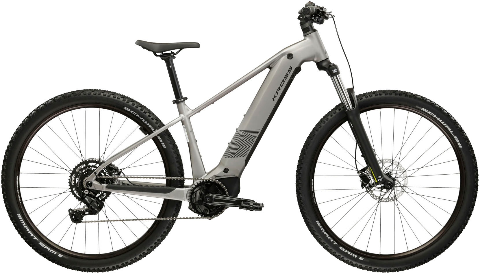 Kross 'Influx Hybrid 2.0 16,7Ah / BOSCH 600 Wh 29' silber 9 Gänge 2026' 9 Gang Shimano CUES U4000 Schaltwerk Kettenschaltung Mittelmotor 250 W BOSCH PERFORMANCE LINE PX 36 V/250 W, Mittelmotor