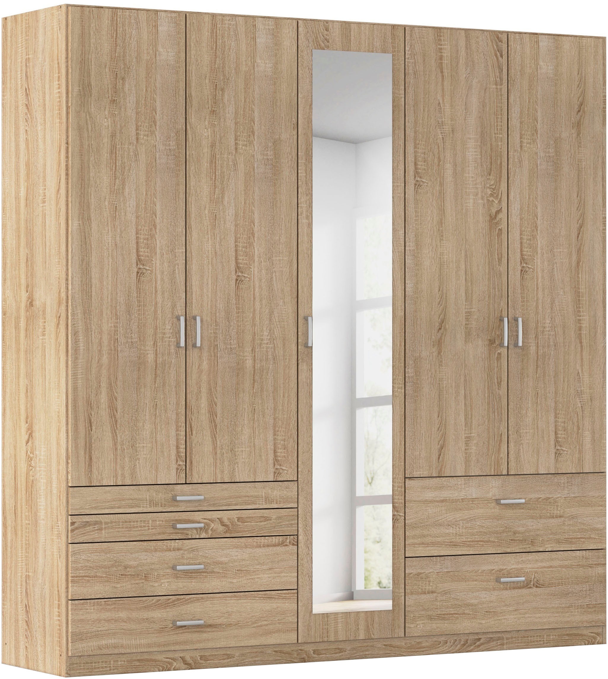 rauch Kleiderschrank 'Kleiderschrank Schrank Garderobe Wäscheschrank WILDBERG' Breiten 226/271 cm, Höhen 210/229 cm, mit 6 Schubladen, obere Schublade mit Holz-Einteilung MADE IN GERMANY