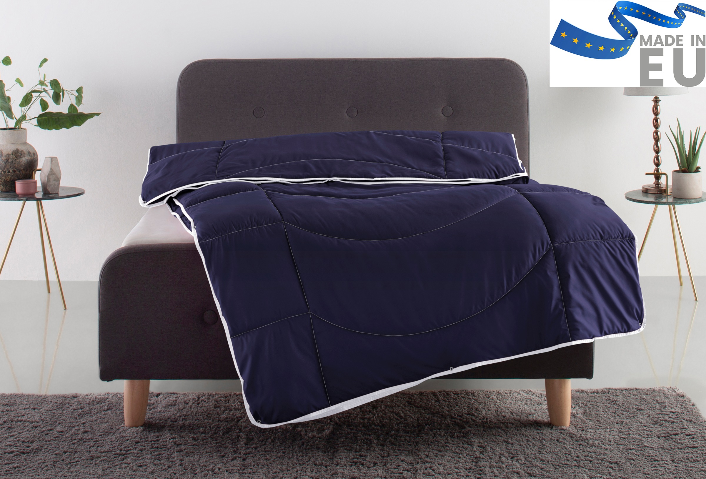 my home Microfaserbettdecke 'Microlux, Bettdecke 135x200 cm, 155x220 cm, 200x200 cm' 4-Jahreszeiten Füllung Polyester3D-Klimafaser 1 Stk. tlg. Bettdecken in 4 Farben, Sommer, Winter, 4 Jahreszeiten, Decke