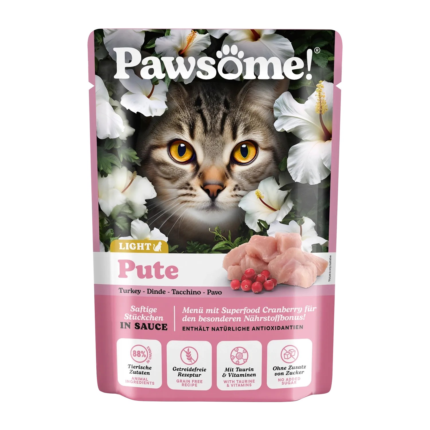 Pawsome Katzen-Nassfutter Adult Light Pute 85 g