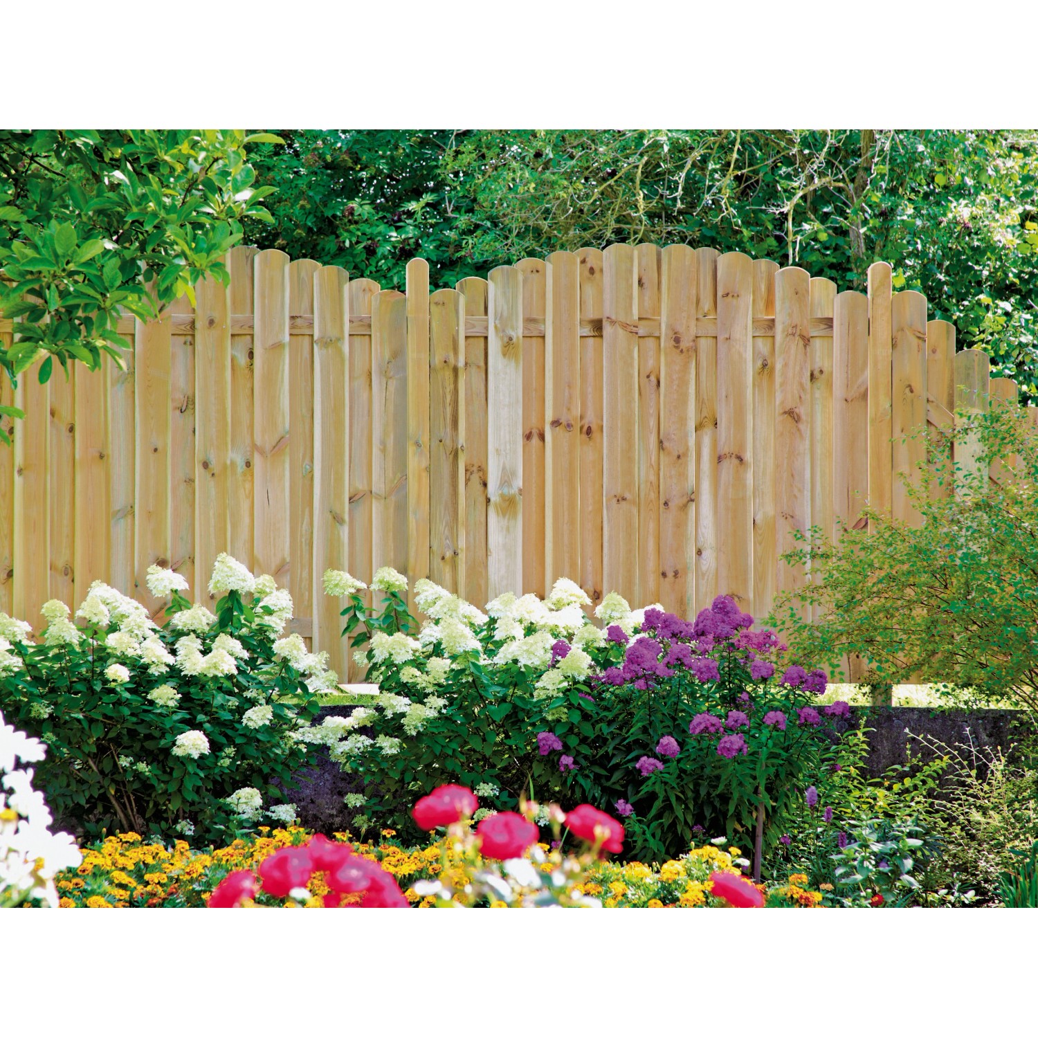 T & J Sichtschutzzaun Daan kdi braun 180 x 180/160 cm