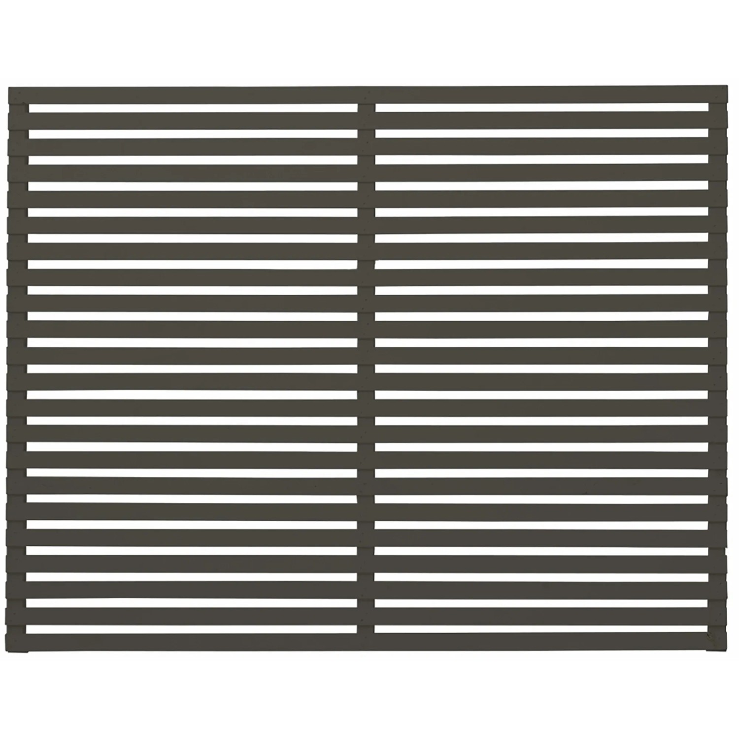 Plus Holz Sichtschutzzaun Tokyo Nadelholz Umbragrau 180 cm x 140 cm