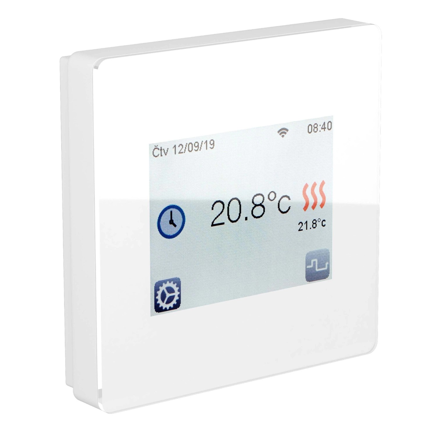 Fenix Thermostat TFT Wifi Weiß mit Touchdisplay App Steuerbar