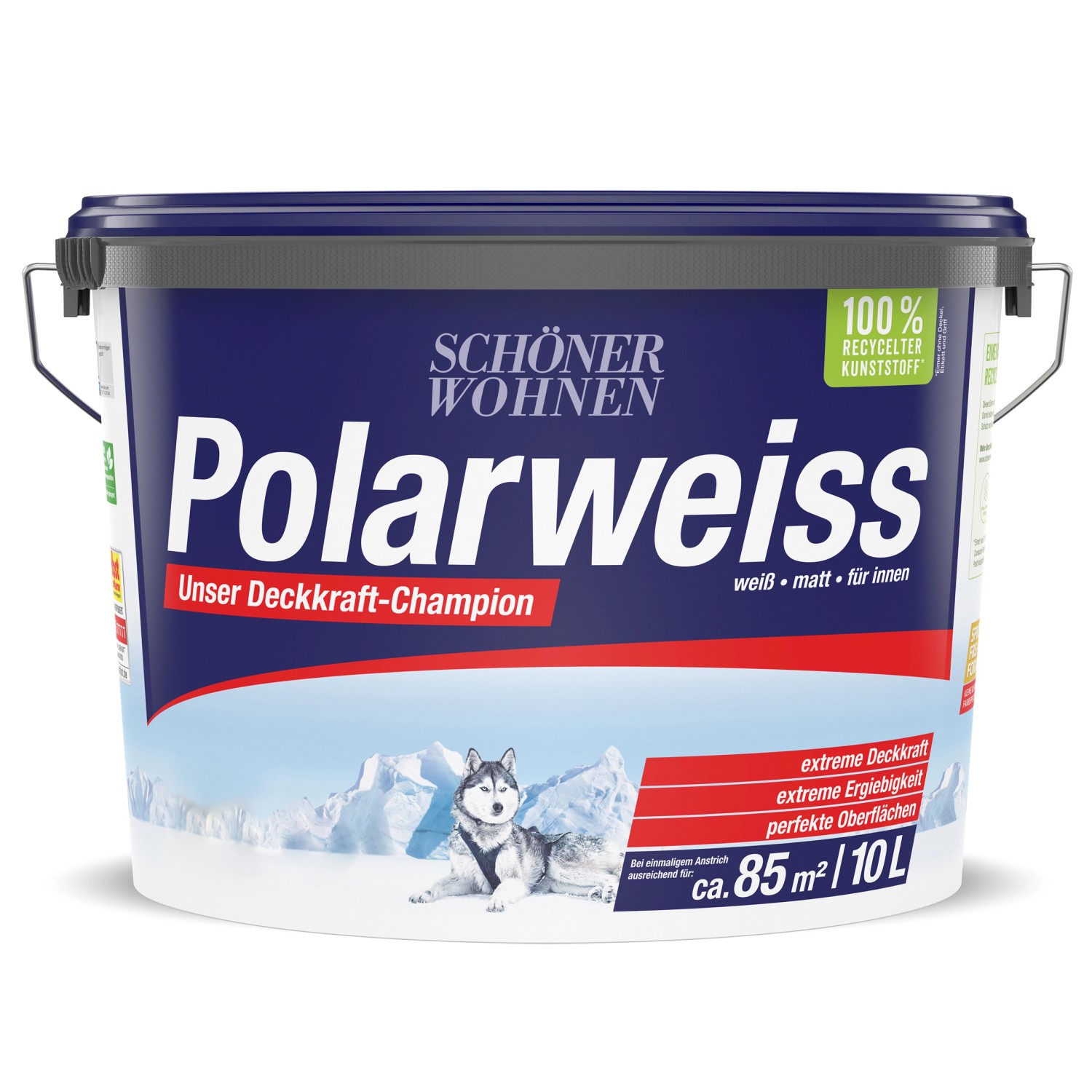 Schöner Wohnen  Innen- und Wandfarbe Polarweiss Matt 10 l