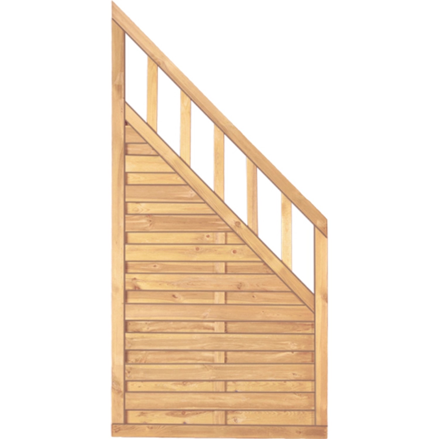 T & J Sichtschutzzaun Freiburg-/Heide-Serie Ecke 90x180/90 cm