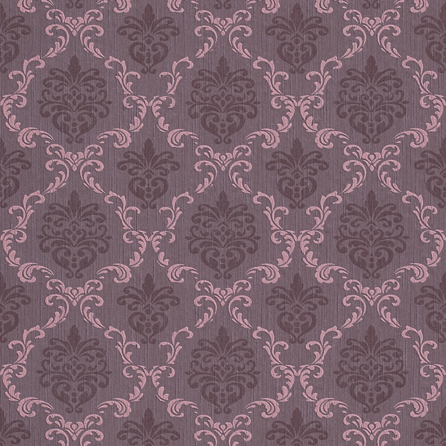 Bricoflor Englische Tapete mit Ornamenten Vlies Textiltapete mit Barock Muster in Violett Textil Vliestapete in Lila für Wohnzimmer und Esszimmer