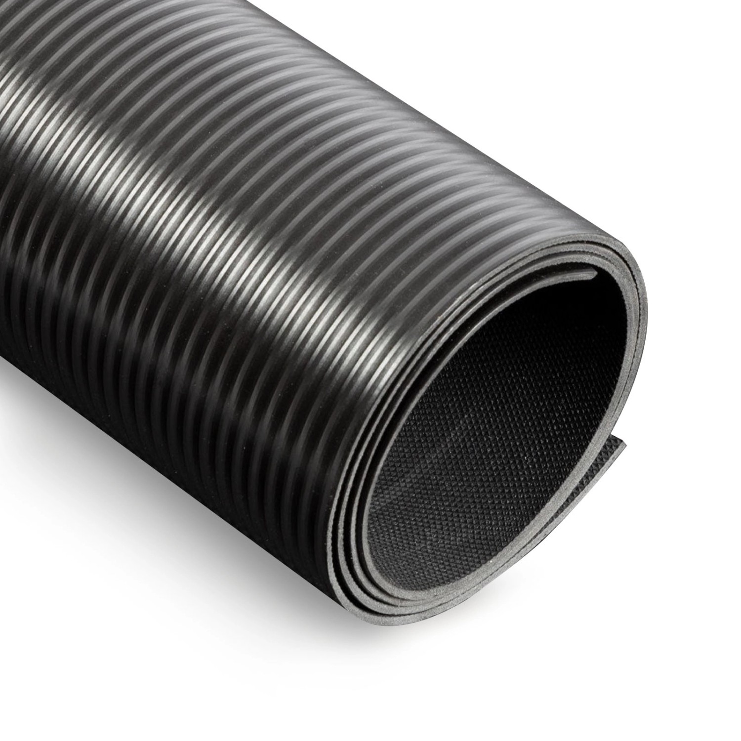 KARAT PVC-Bodenbelag Strips Schwarz Widerstandsfähig Pflegeleicht 120 x 500 x 0,2 cm