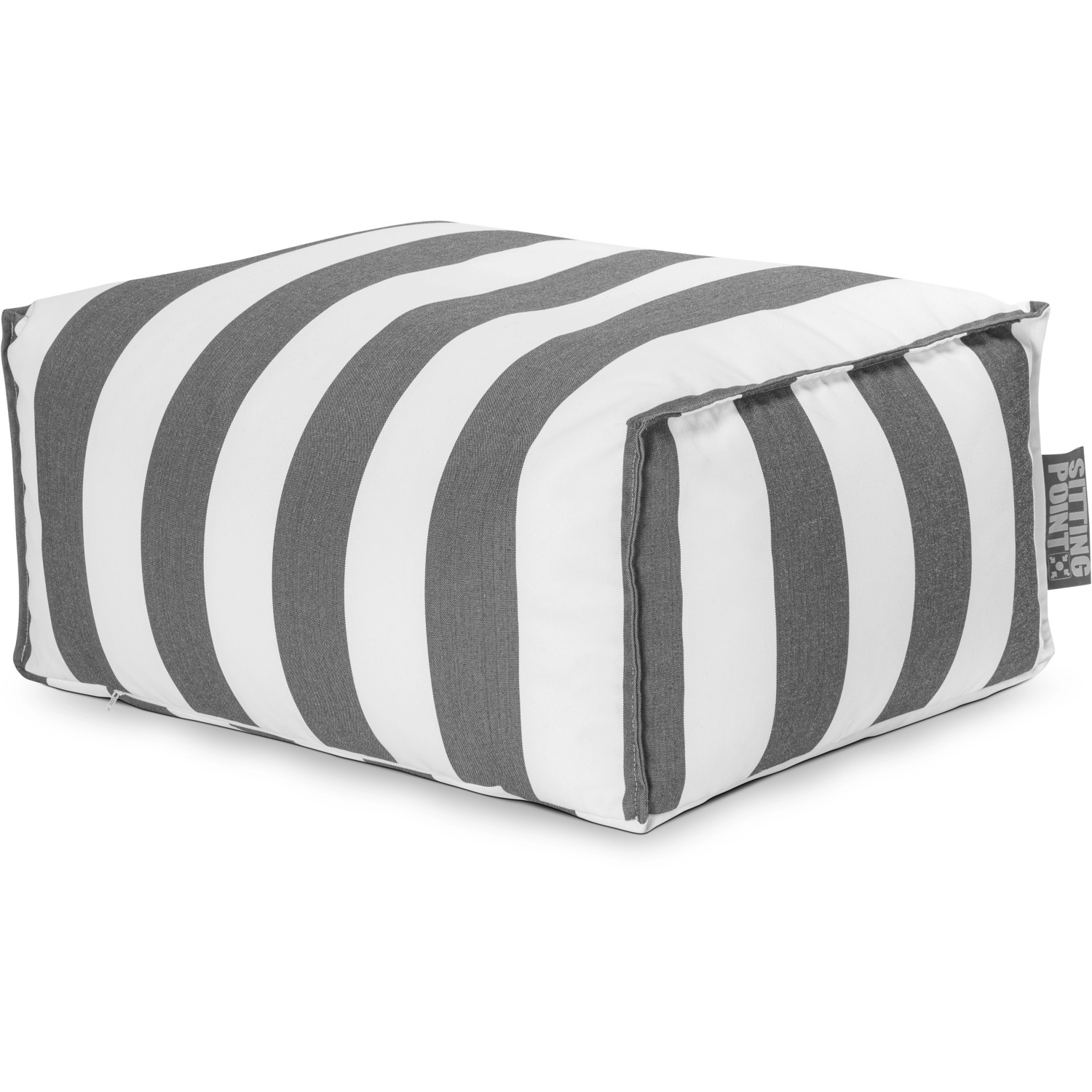Sitting Point Hocker Santorin Roll 100 l Anthrazit Streifen-Muster