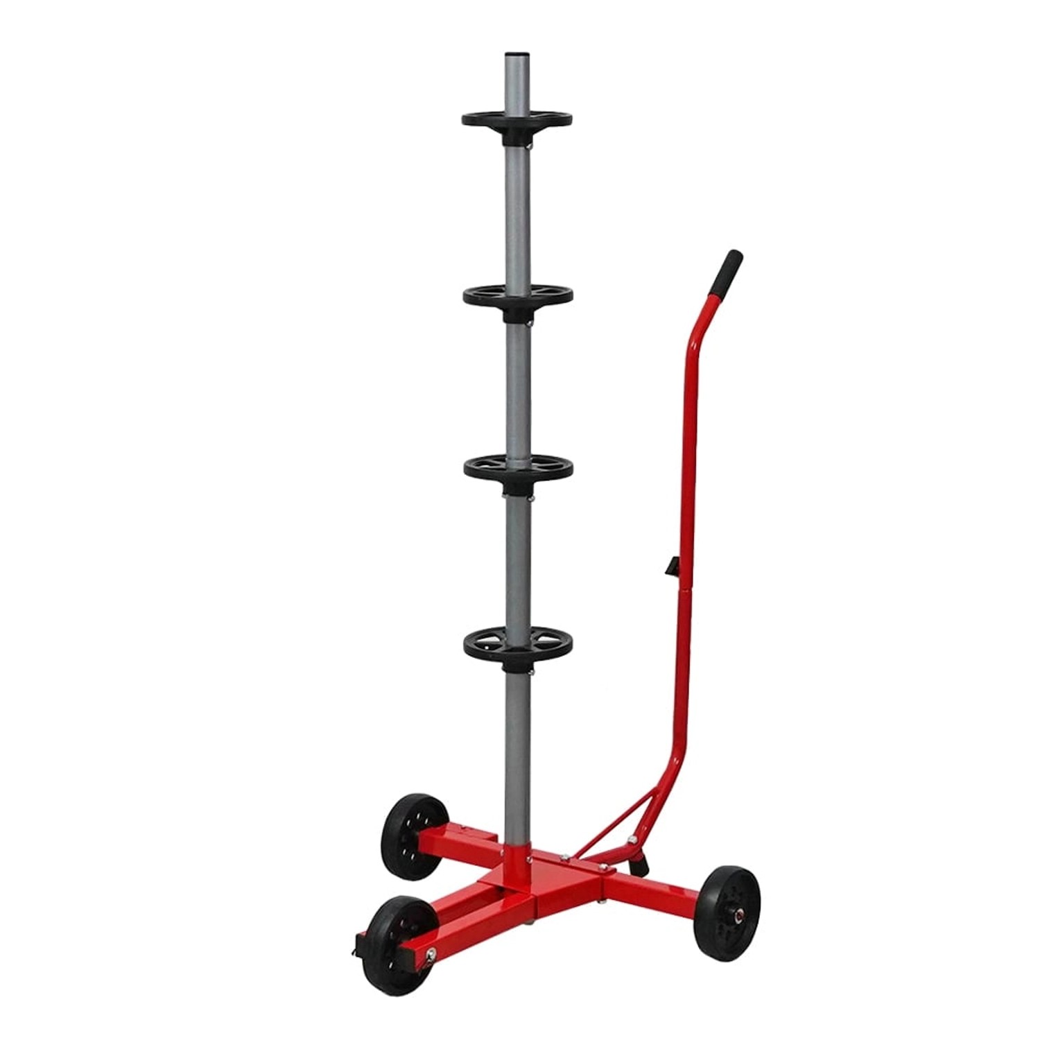PROREGAL Felgenbaumwagen CARRERO für Autoreifen HxBxT 118 x 85 x 58 cm Bis Zu 4 Reifen Rot