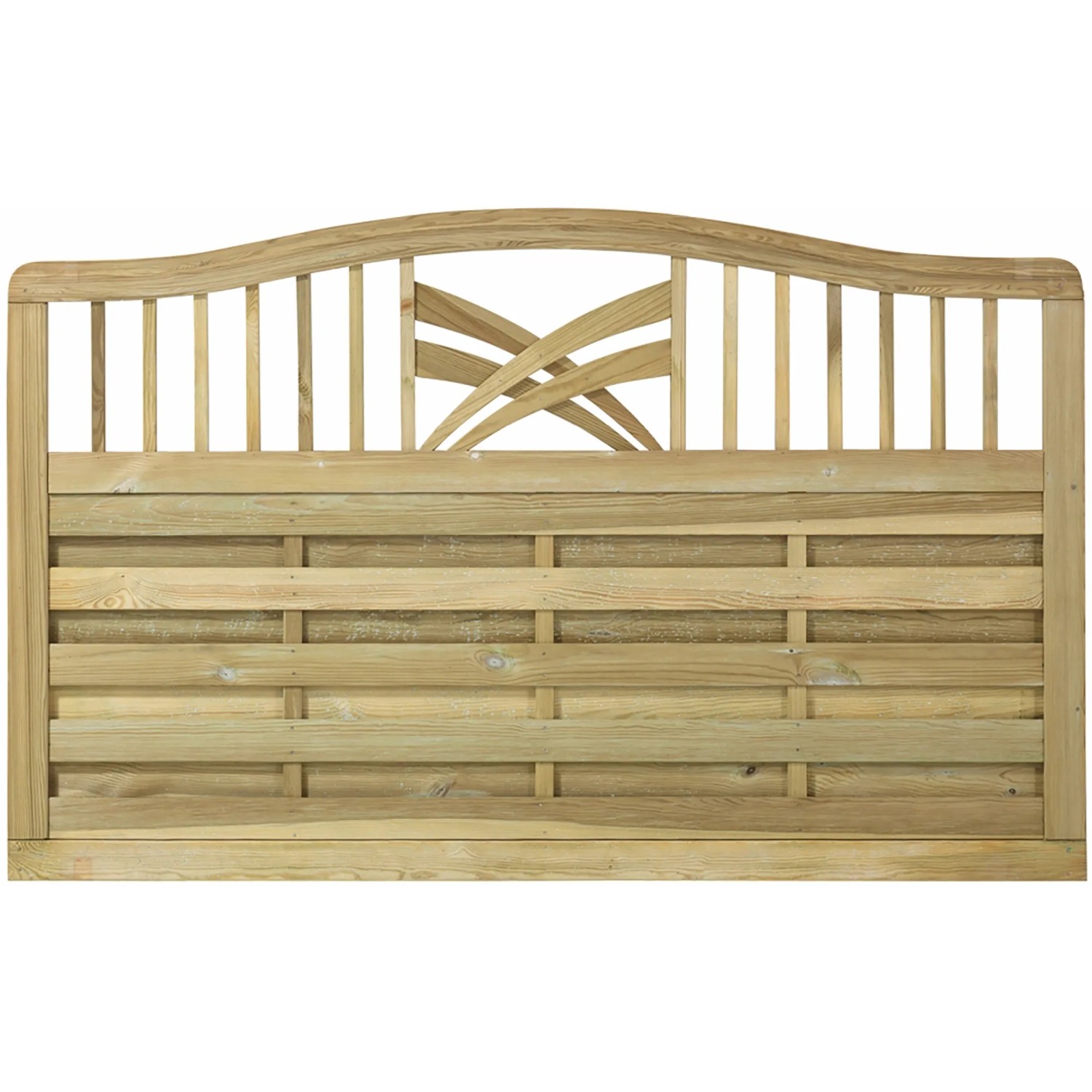 Plus Holz Sichtschutzzaun Rondo Nadelholz druckimprägniert 180 cm x 104/112 cm