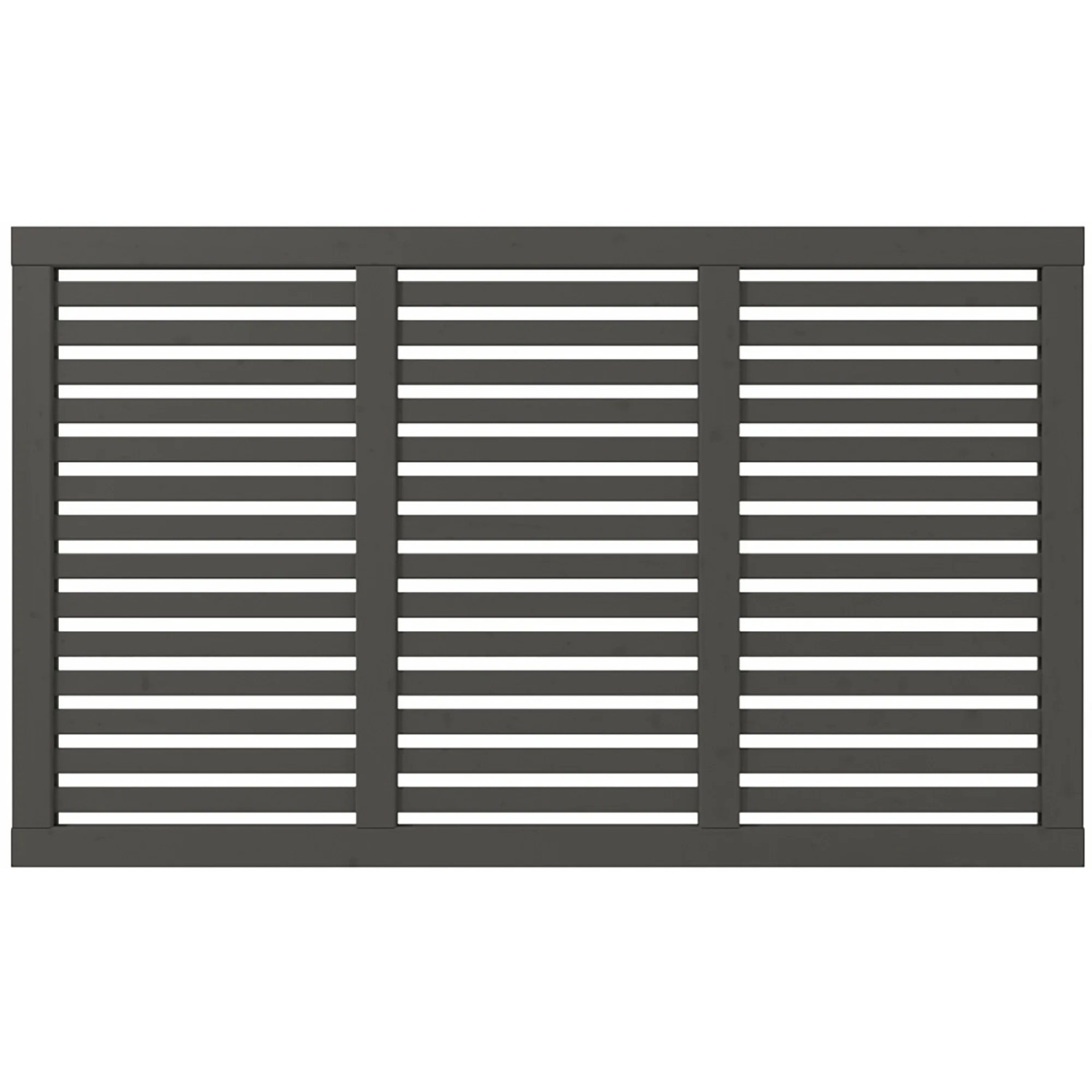 Plus Holz Sichtschutzzaun Harmoni Nadelholz Umbragrau 180 cm x 107 cm