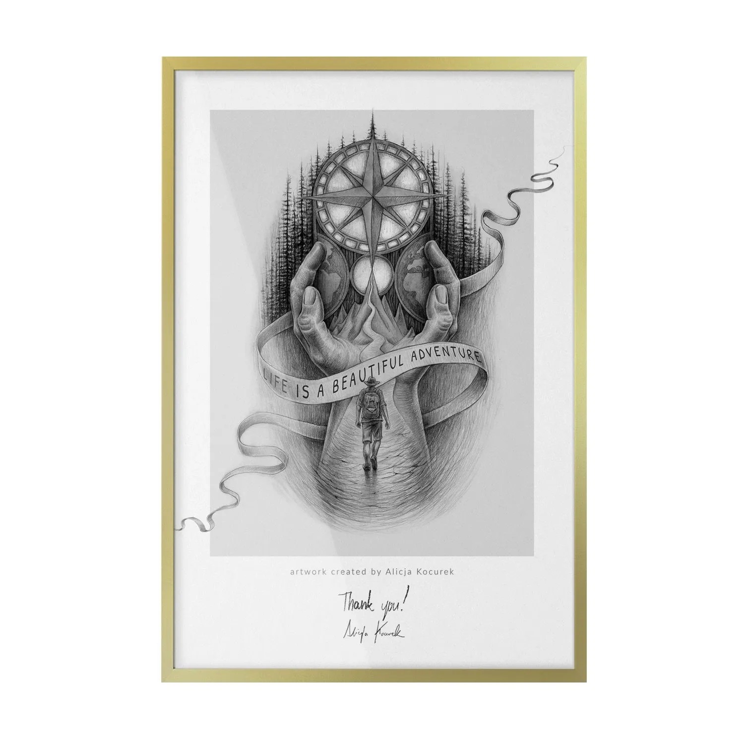 Tulup Bilderrahmen Bilderrahmen für die Wand 40x60 cm Gold Bilderrahmen Foto Rahmen Posterrahmen