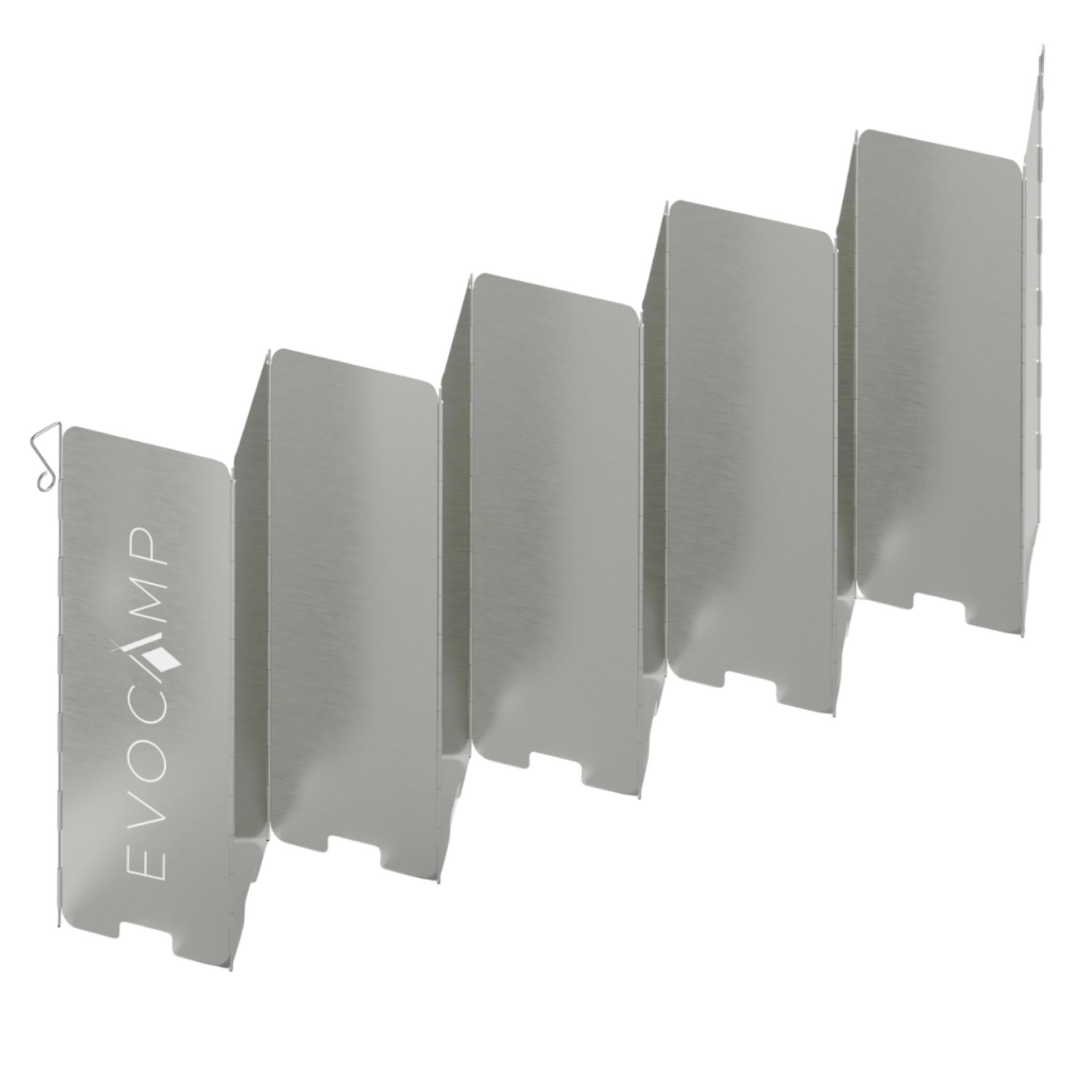 Evocamp Windschutz für Gaskocher 10 Lamellen Spirituskocher Outdoor Campingkocher