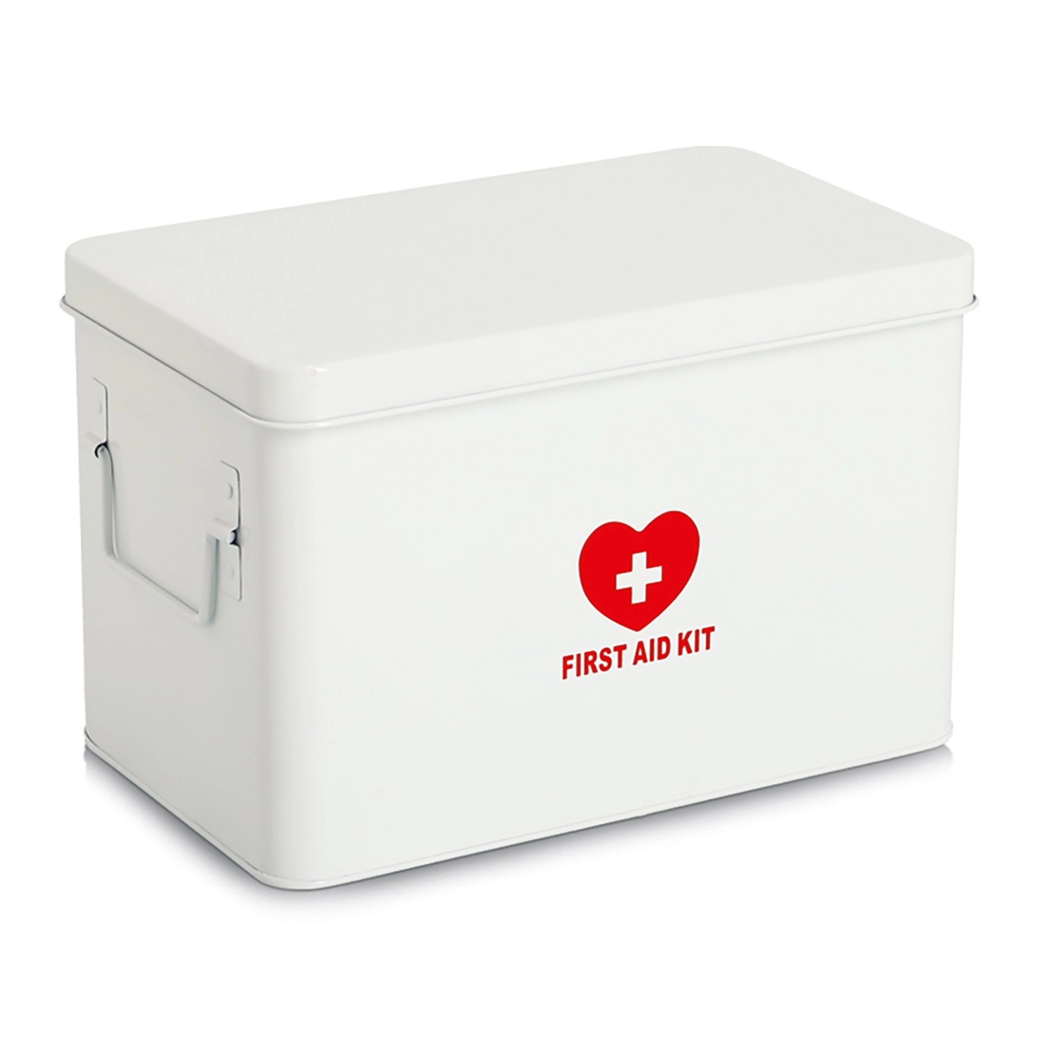 Zeller Medizinbox Metall 20 cm x 19 cm x 32 cm Weiß