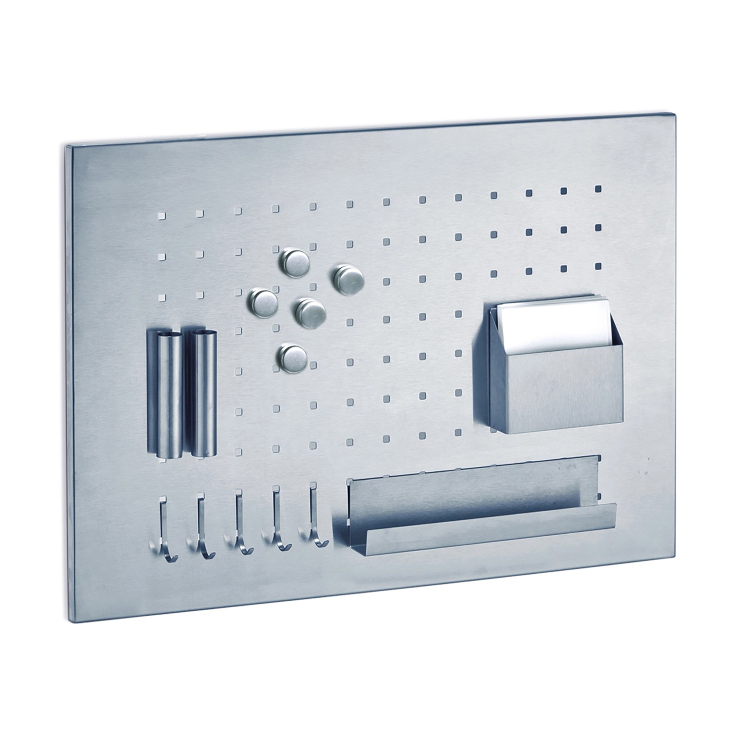 Zeller Memoboard mit Utensilien 50 cm x 35 cm x 1,5 cm Edelstahl