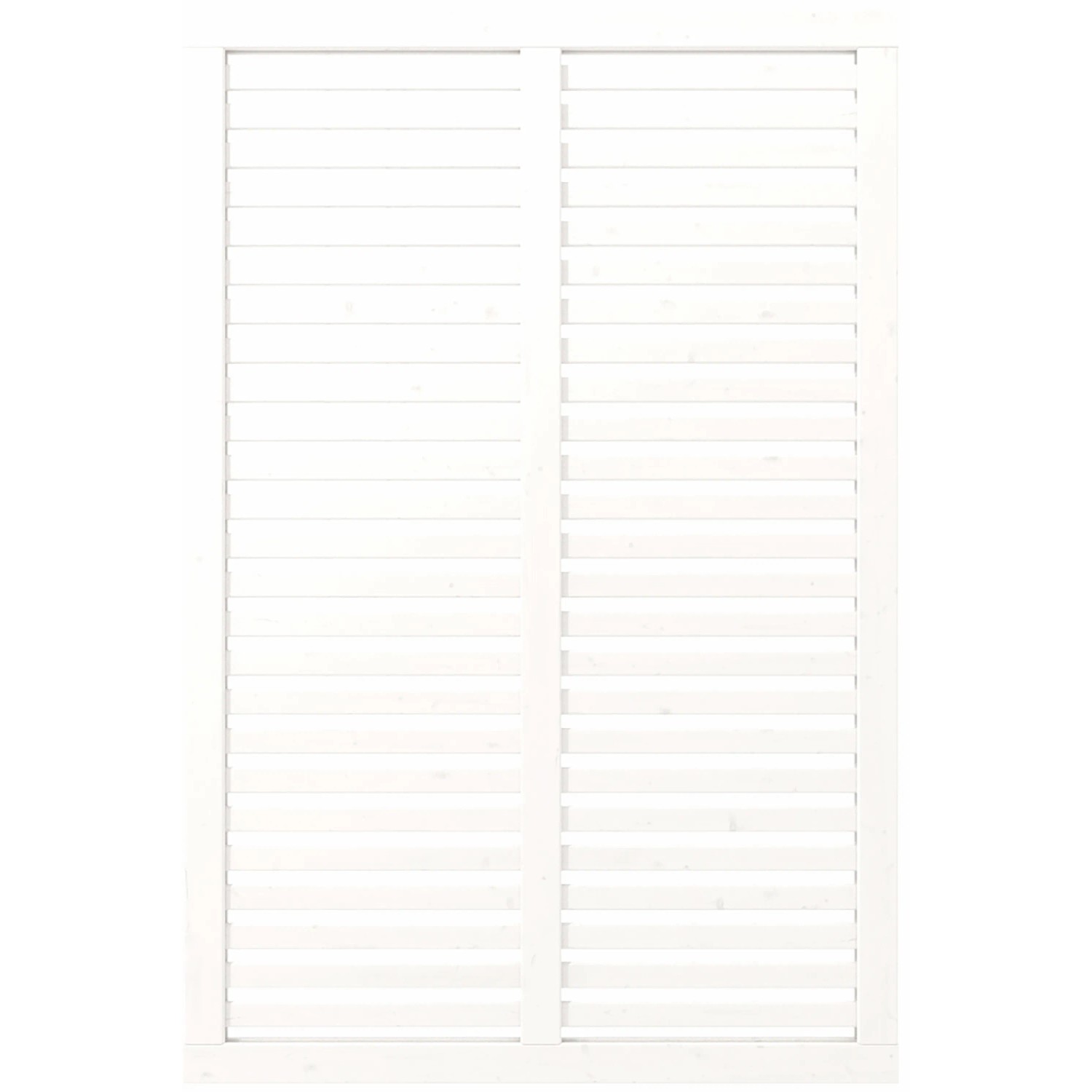 Plus Holz Sichtschutzzaun Harmoni Nadelholz Weiß 120 cm x 180 cm