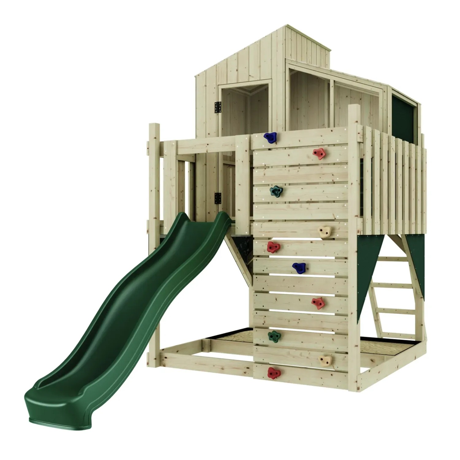 OutdoorToys Stelzenhaus Komet Dunkelgrün