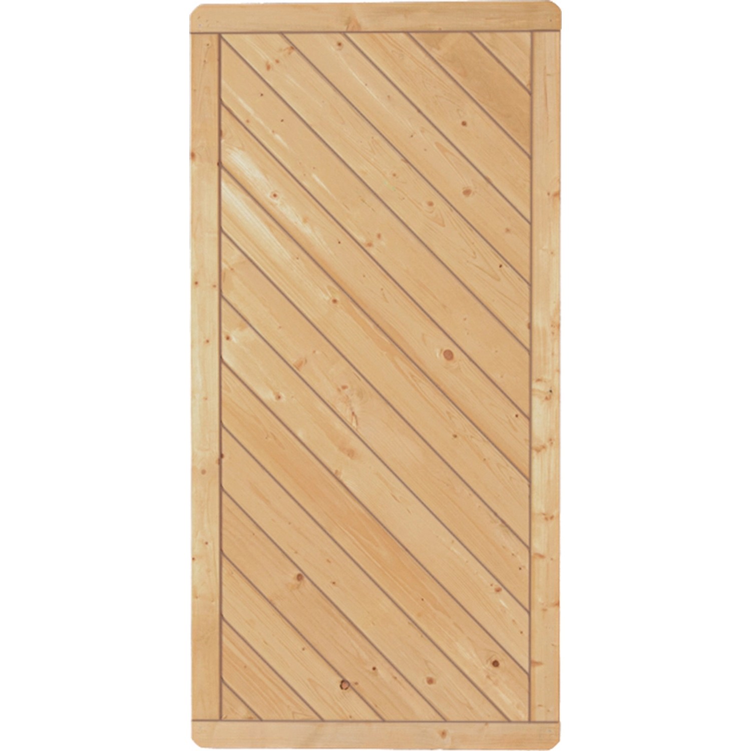 T & J Sichtschutzzaun Classic-Serie-Diagonal 90 x 180 cm