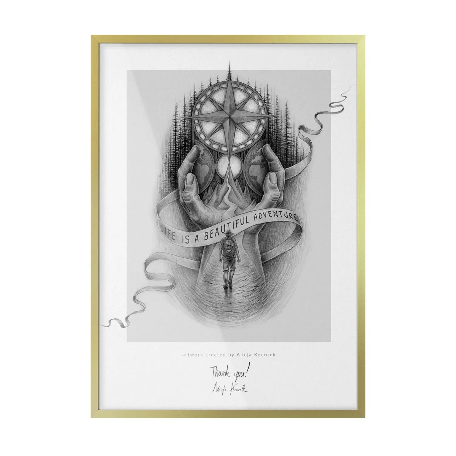 Tulup Bilderrahmen Foto Bilderrahmen 70x100 cm Gold Bilderrahmen Bilderrahmen für die Wand Wandbilderrahmen