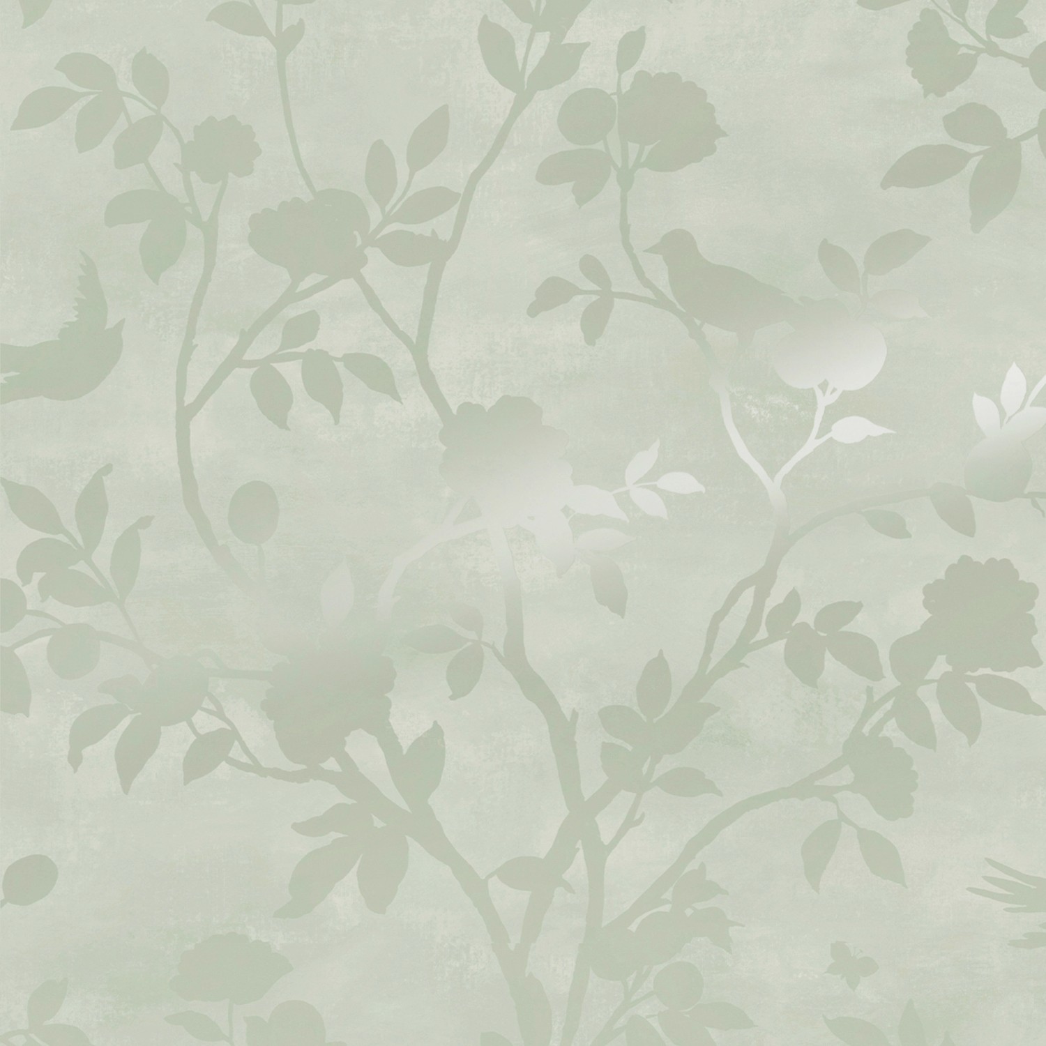Laura Ashley Vliestapete Eglantine Silhouette Eau de Nil 10,05 x 0,52 m