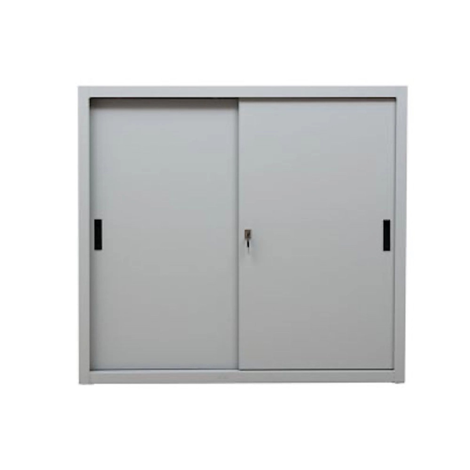 PROREGAL Schiebetürenschrank Ant 3 Ordernhöhen HxBxT 109 x 120 x 45 cm Grau