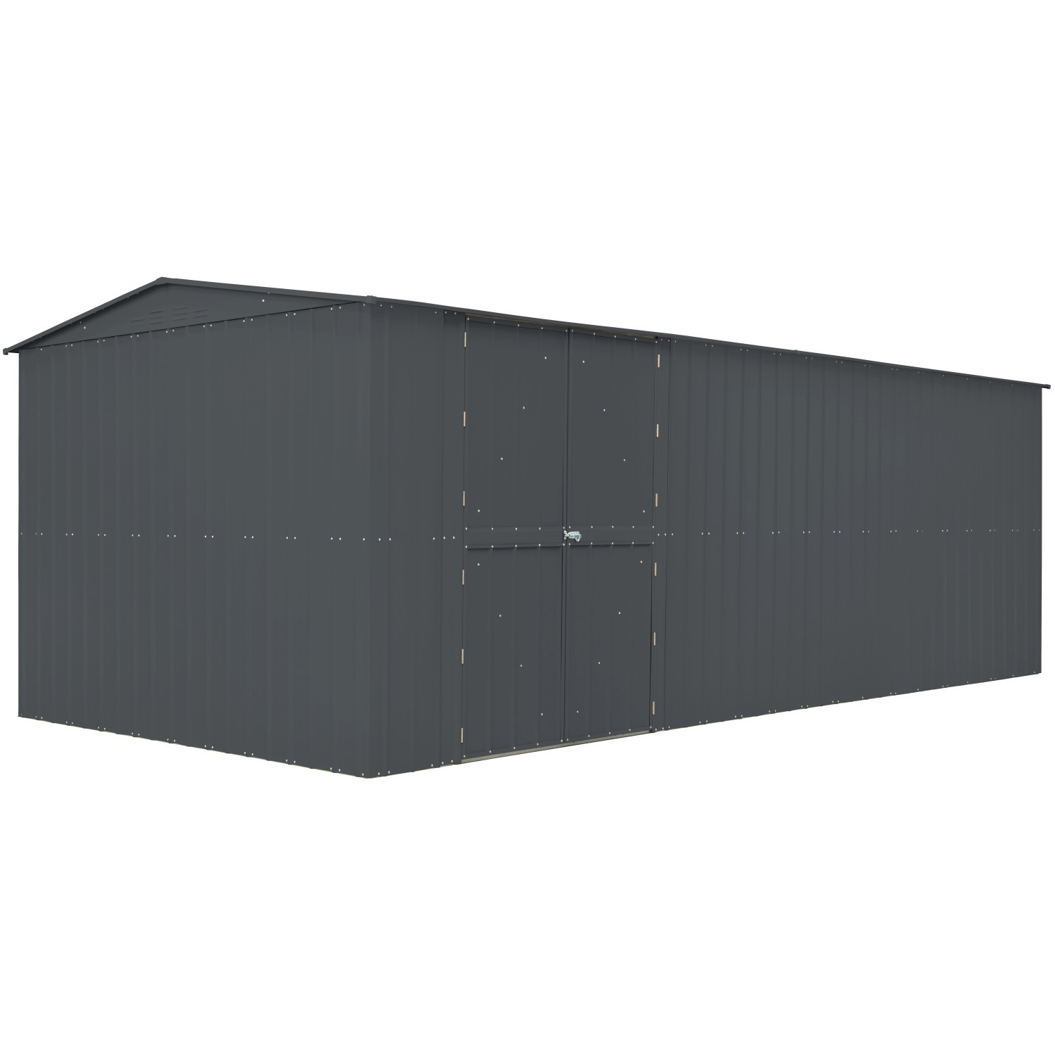 Globel Gerätehaus-Erweiterungselement 410 Anthrazit 127 cm x 308 cm x 224,6 cm