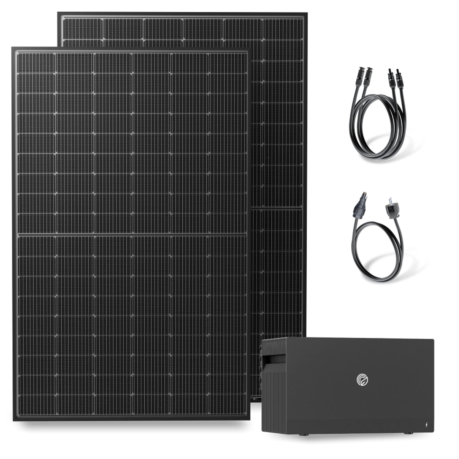 Solakon Balkonkraftwerk 900W 800W Solaranlage mit Speicher Steckerfertig Komplettset Photovoltaik Anlage 800W Kabel 3m