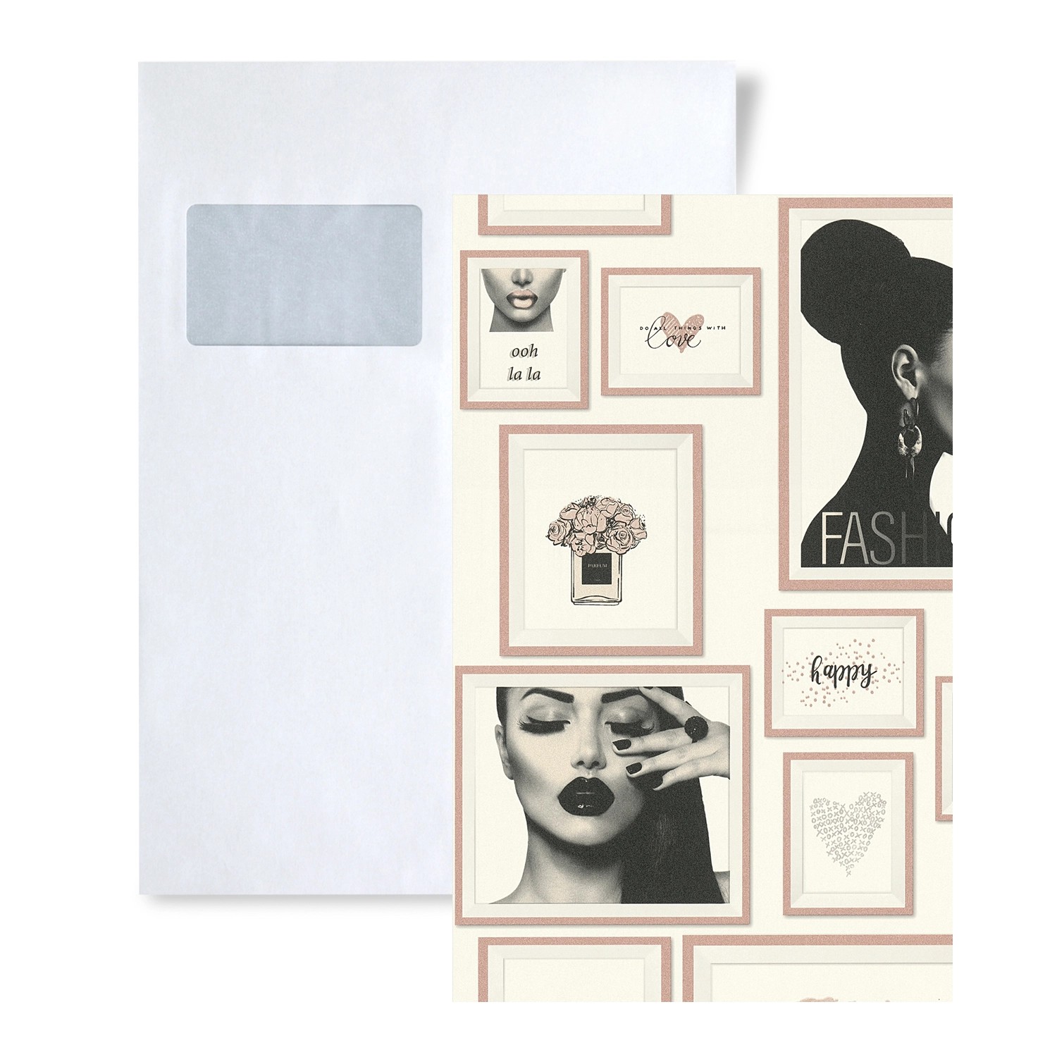 PROFHOME 1 MUSTERSTÜCK S-369183-GU DIN A4 MUSTER der Collage Tapete