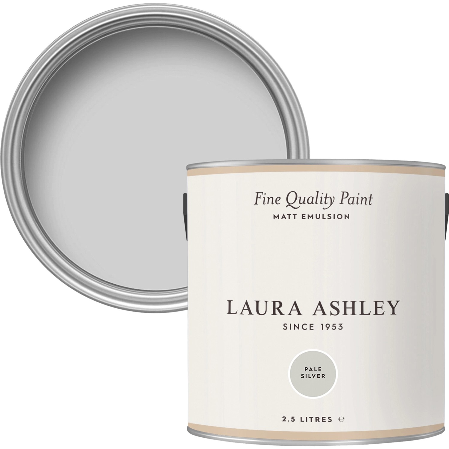 Laura Ashley Wandfarbe Pale Silver Grau 2,5 l