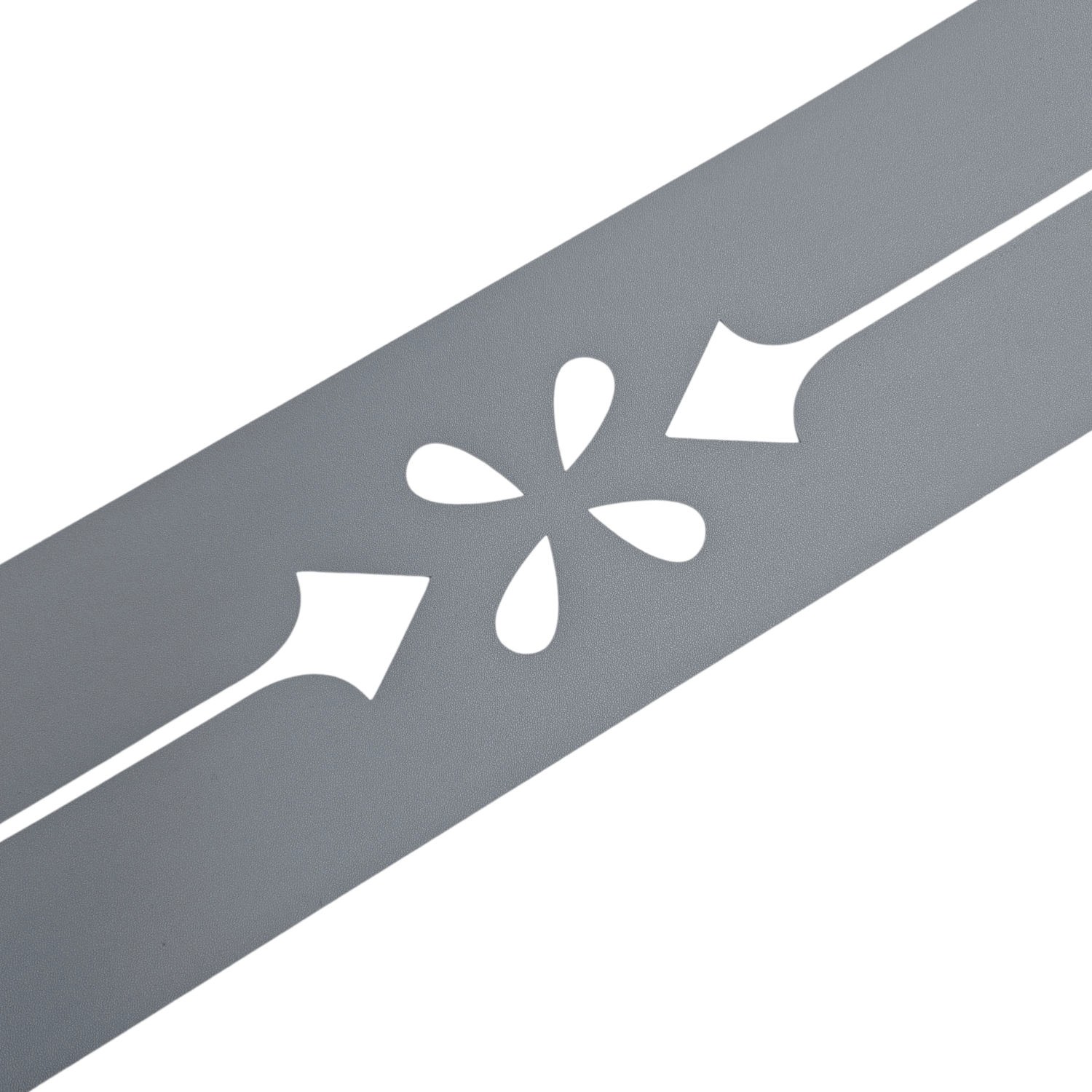 zaunzu Sichtschutz Premium Dekor Verona Sichtschutz Fenstergrau 2,55m