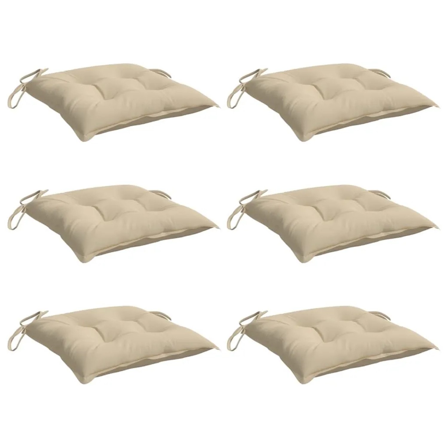 vidaXL Palettenkissen 6 Stk Beige 50x50x7 cm Oxford-Gewebe 361518