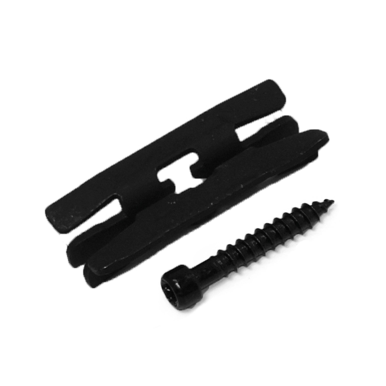 GartenLand Befestigungsclipse für Terrassendielen 50er-Set Schwarz Beschichtet inkl. Schrauben