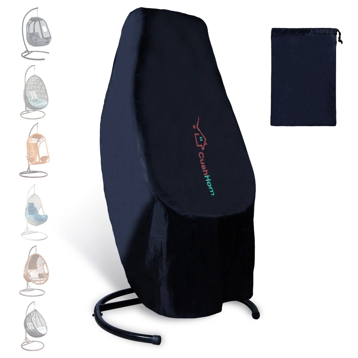 CCLIFE Hängesessel Abdeckung 190x145cm Schutzhülle für Hängesessel Winddicht UV Beständiges