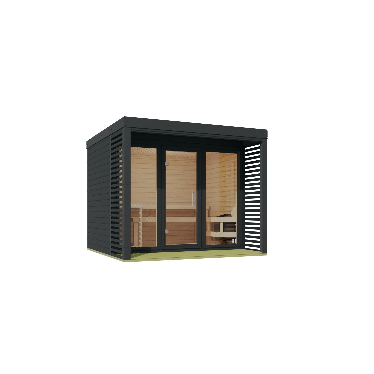 Chillroi Saunahaus Angelus XL Inklusive Saunaofen 9kW Integriert Steuerung