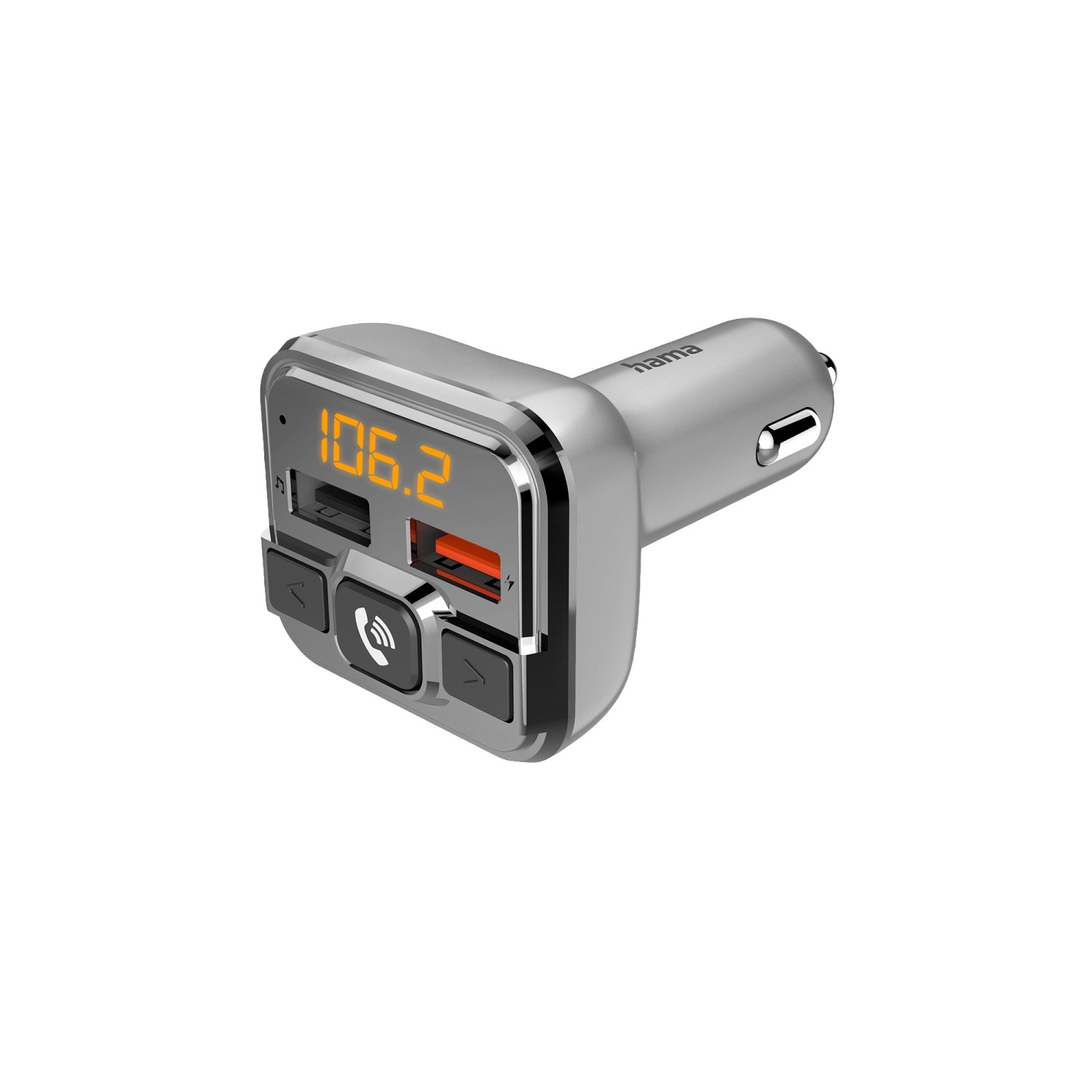 Hama Bluetooth FM-Transmitter für Autoradio Freisprecheinrichtung 2 x USB-Port